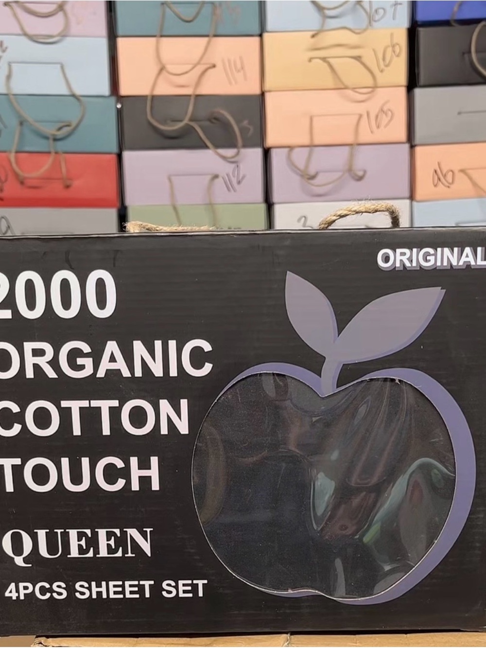 Organic Cotton Touch Queen Sheet Set — Black